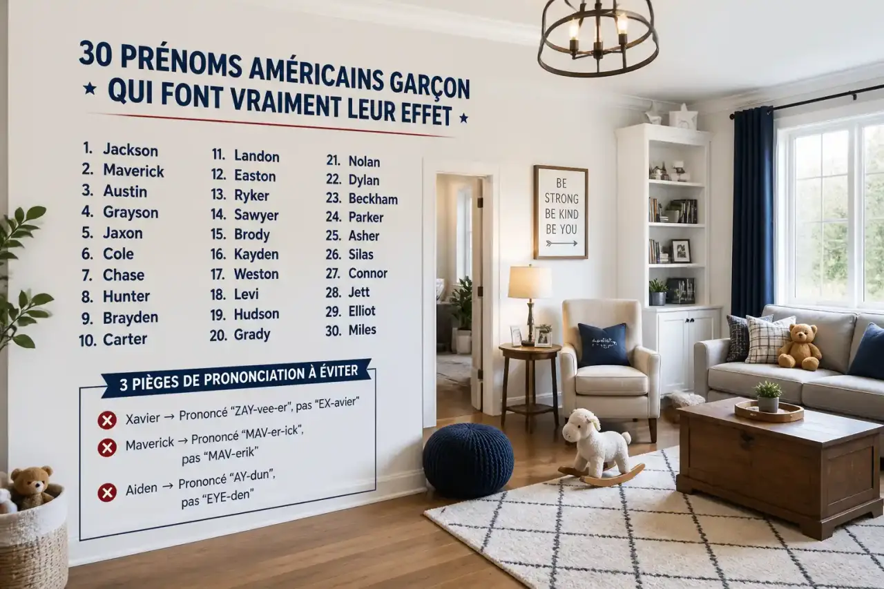 30 prénoms américains garçon qui font vraiment leur effet (et 3 pièges de prononciation à éviter)