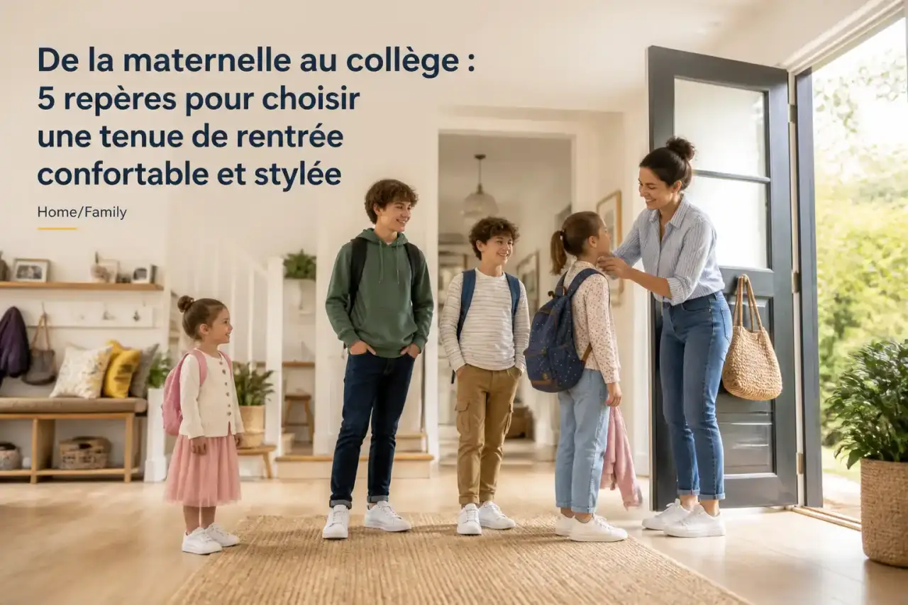 De la maternelle au collège : 5 repères pour choisir une tenue de rentrée confortable et stylée