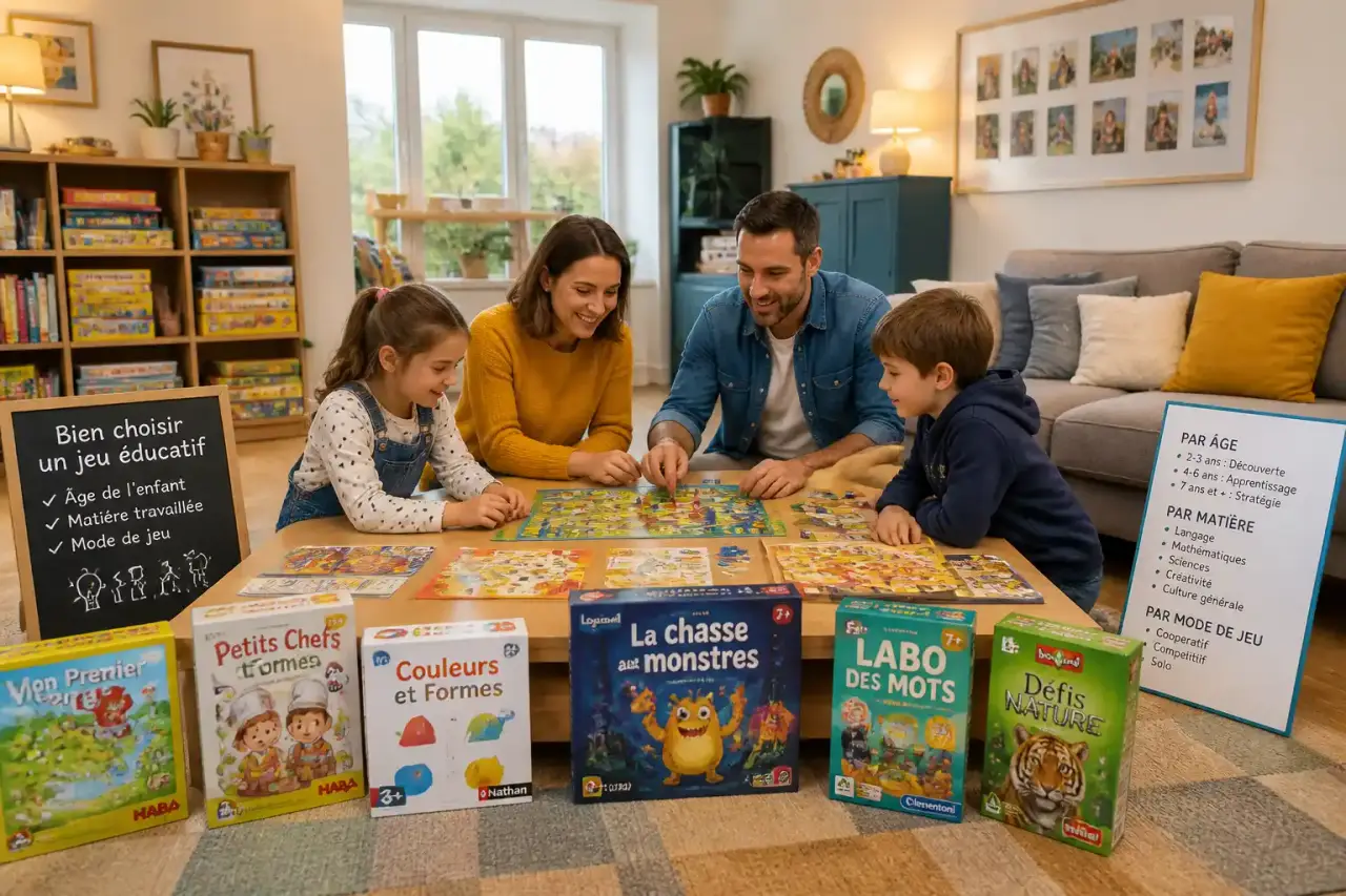 Jeux de société éducatifs enfant : bien choisir par âge, matière et mode de jeu