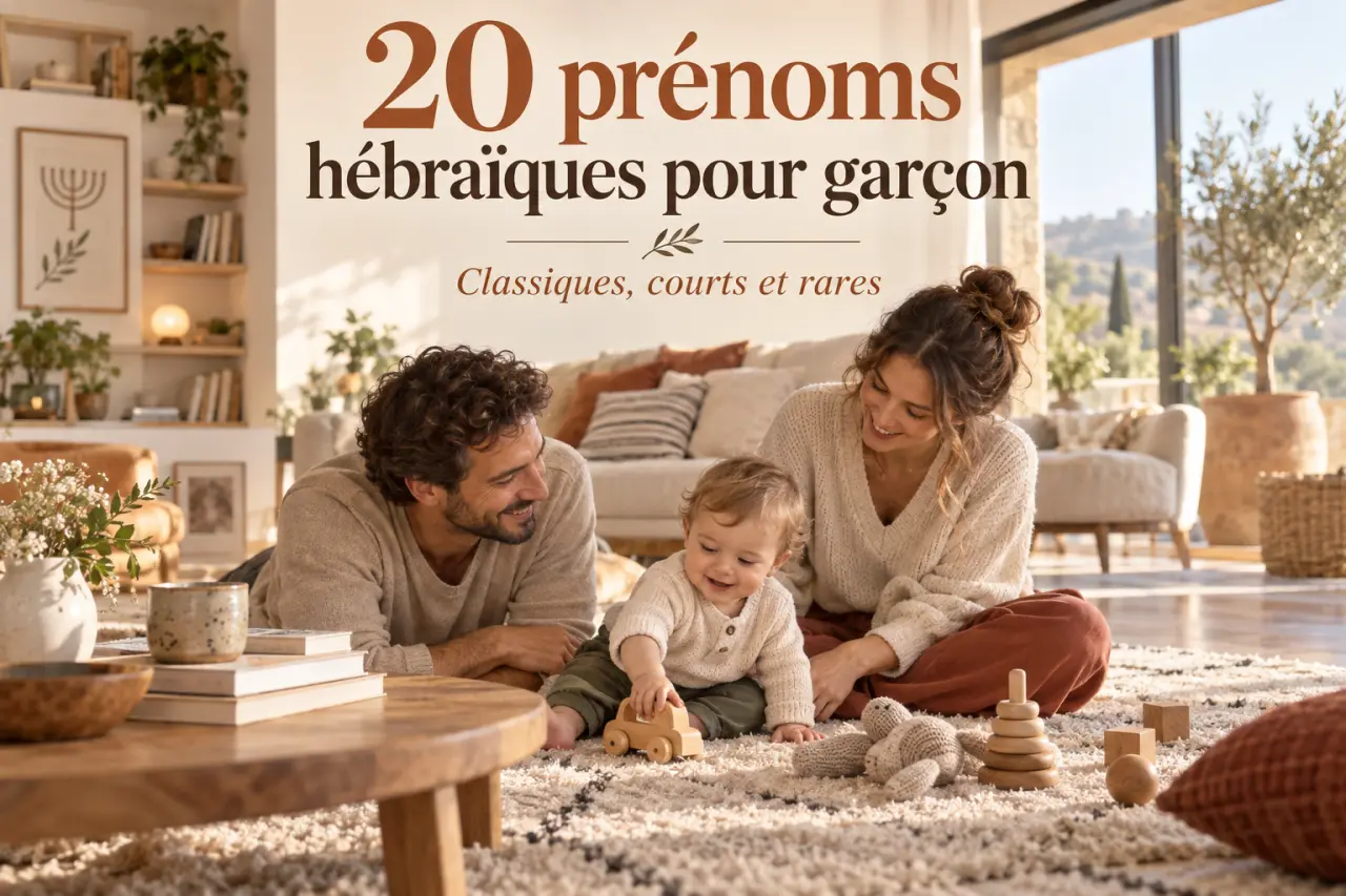 20 prénoms hébraïques pour garçon : classiques, courts et rares